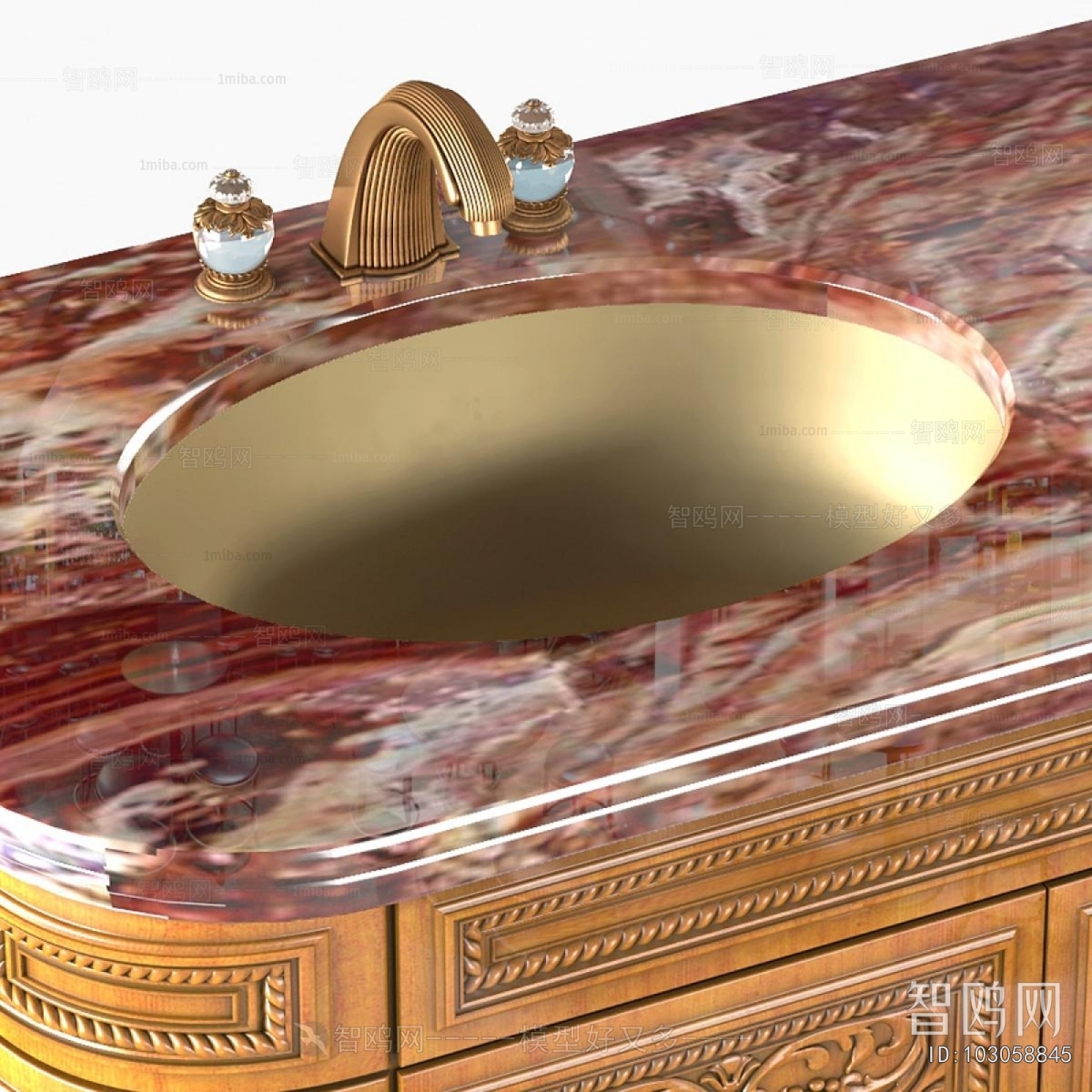 European Style Bathroom Cabinet