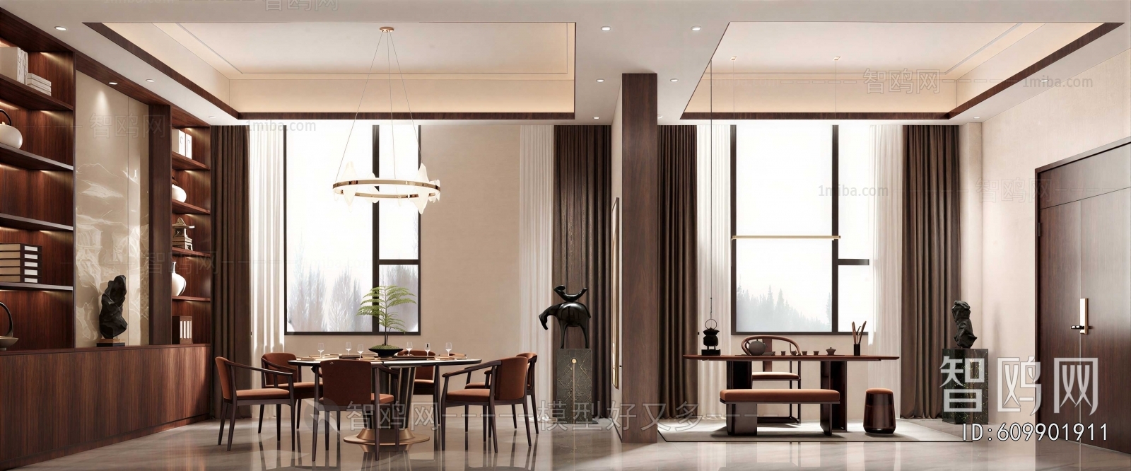 New Chinese Style Dining Room