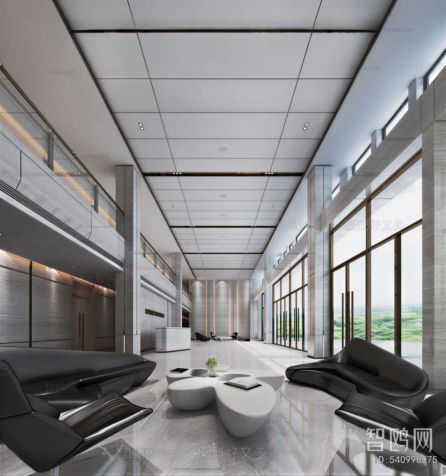Modern Office Reception Desk