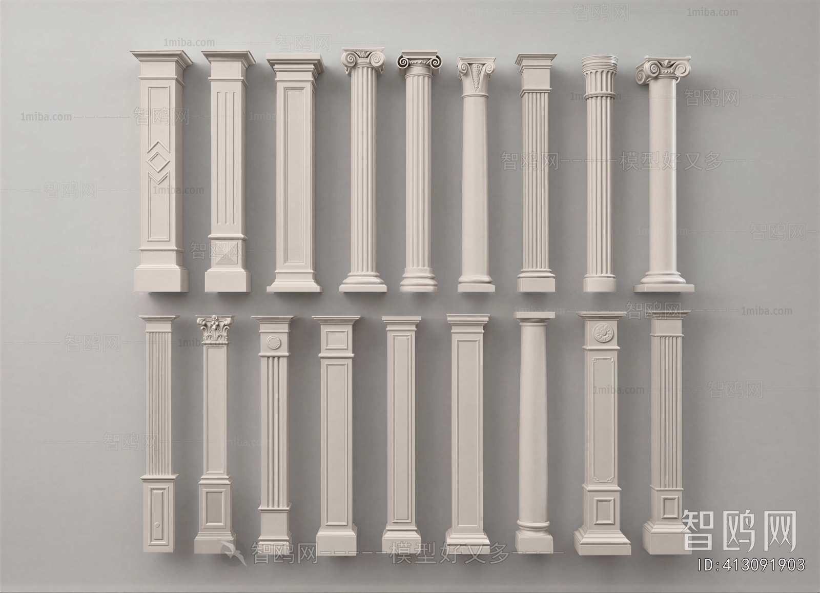 European Style Roman Pillar
