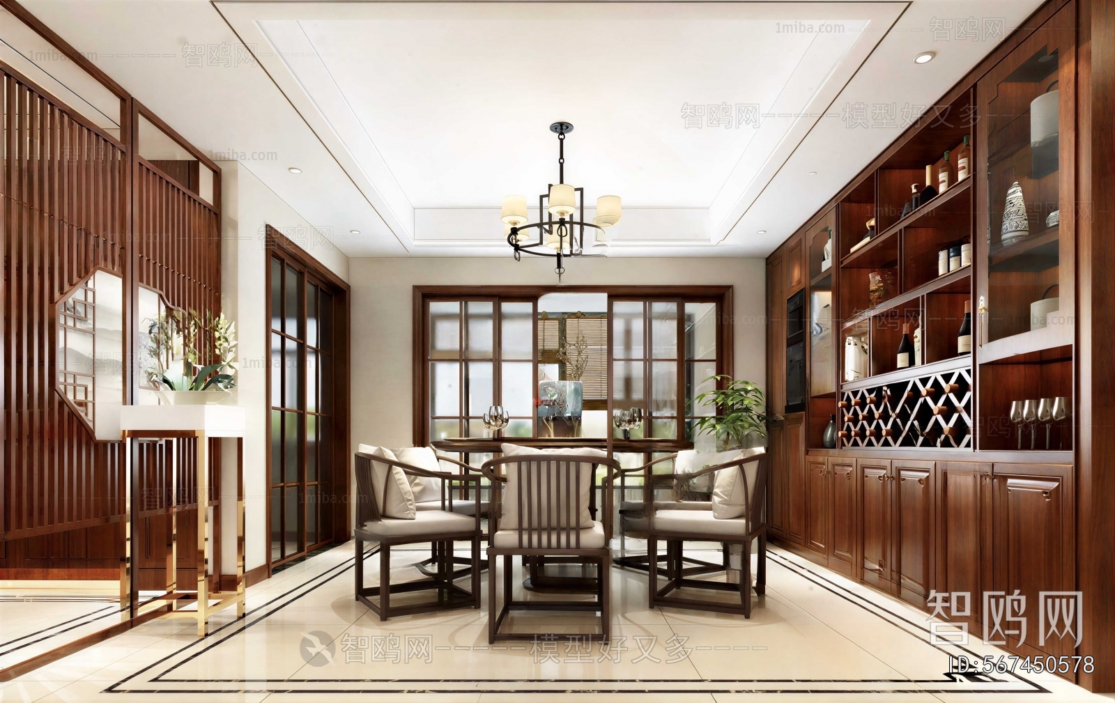 New Chinese Style Dining Room