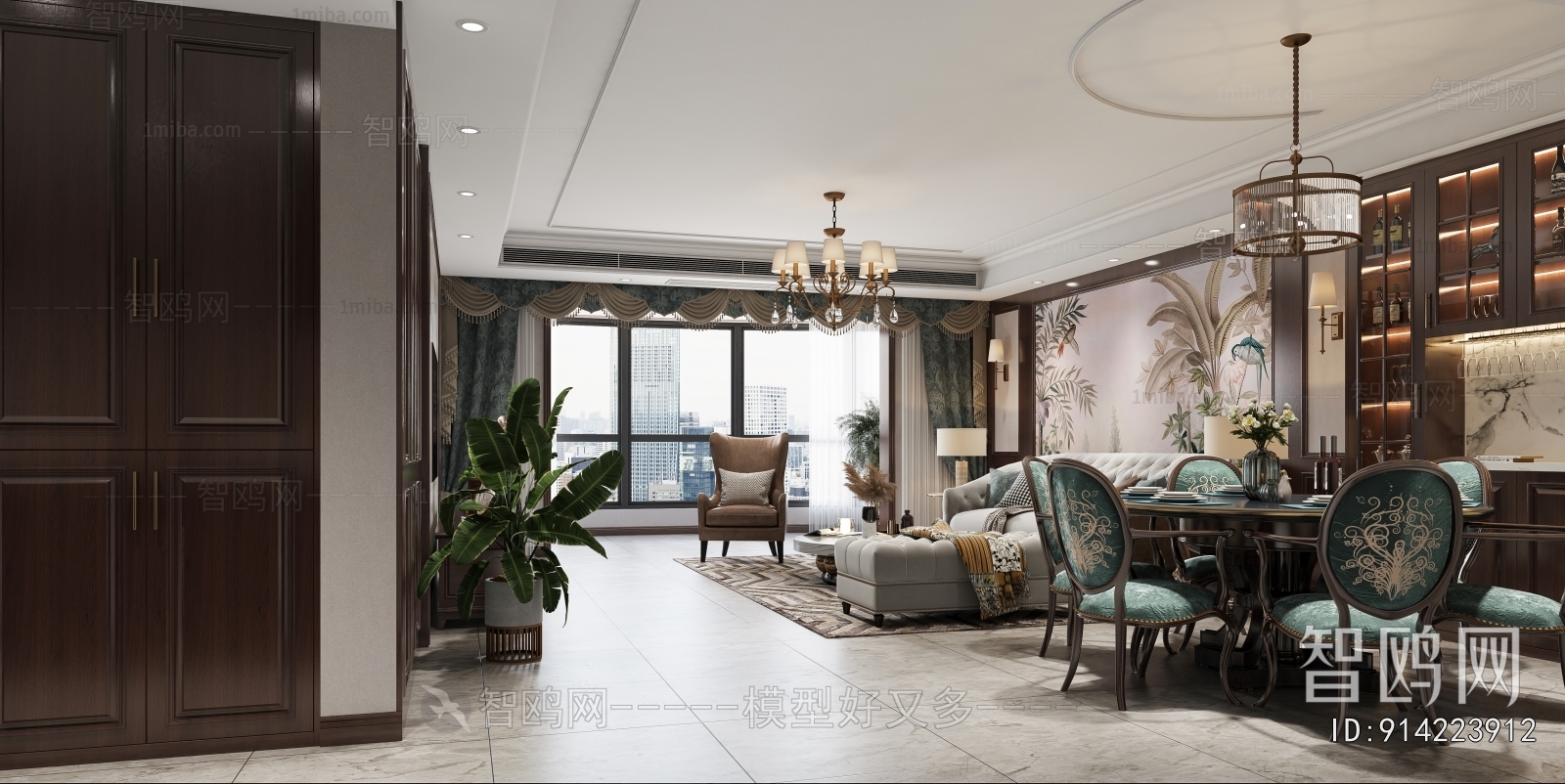American Style A Living Room