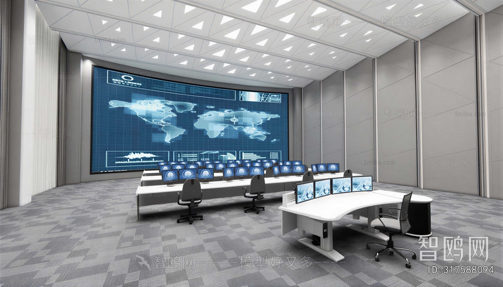 Modern Monitor Room