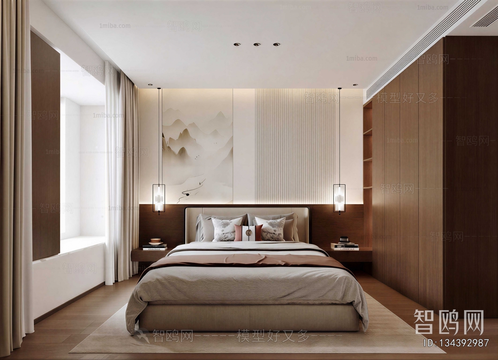 New Chinese Style Bedroom