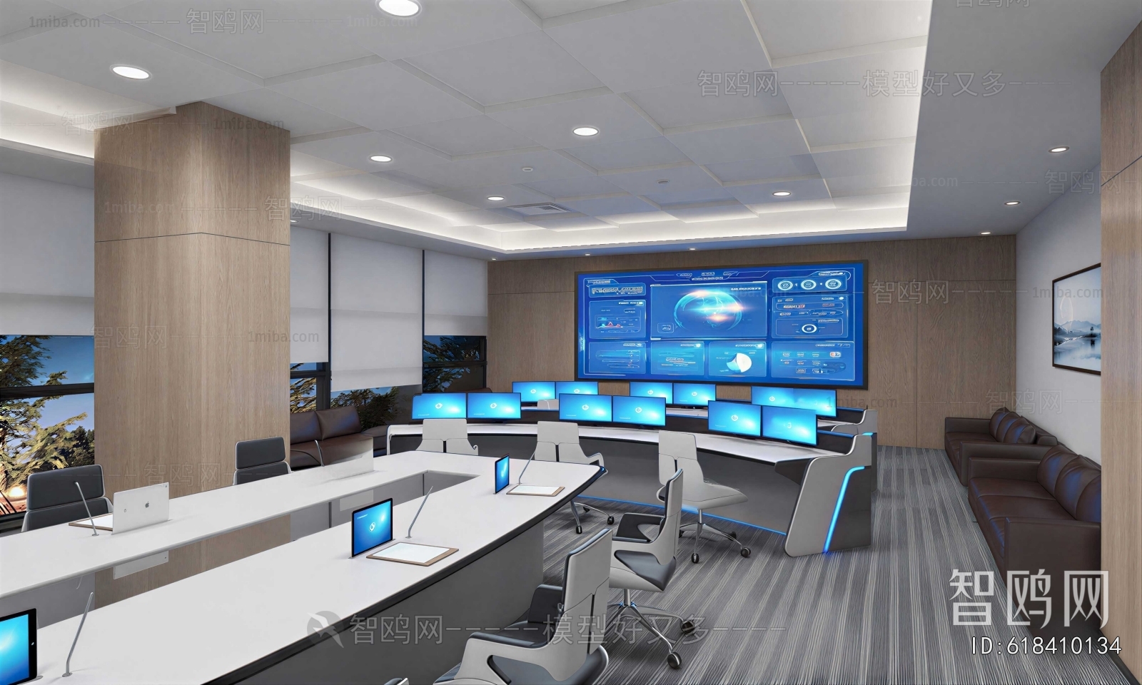 Modern Monitor Room