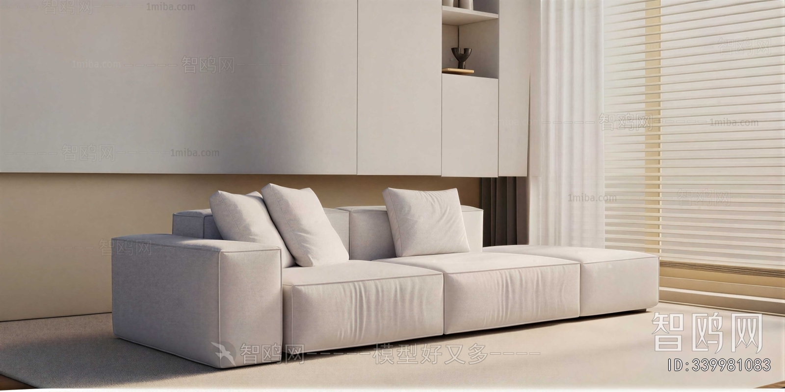 Modern Three-seat Sofa
