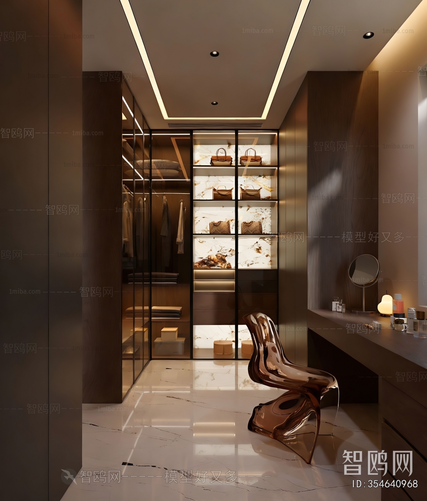 Modern Clothes Storage Area