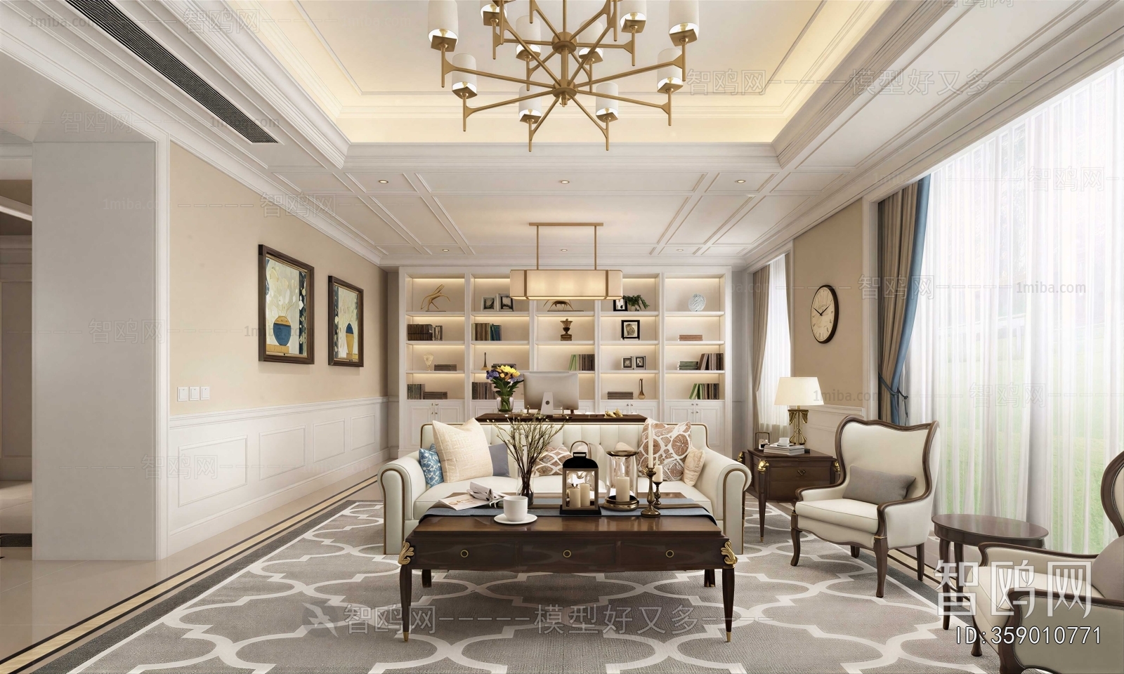 American Style A Living Room