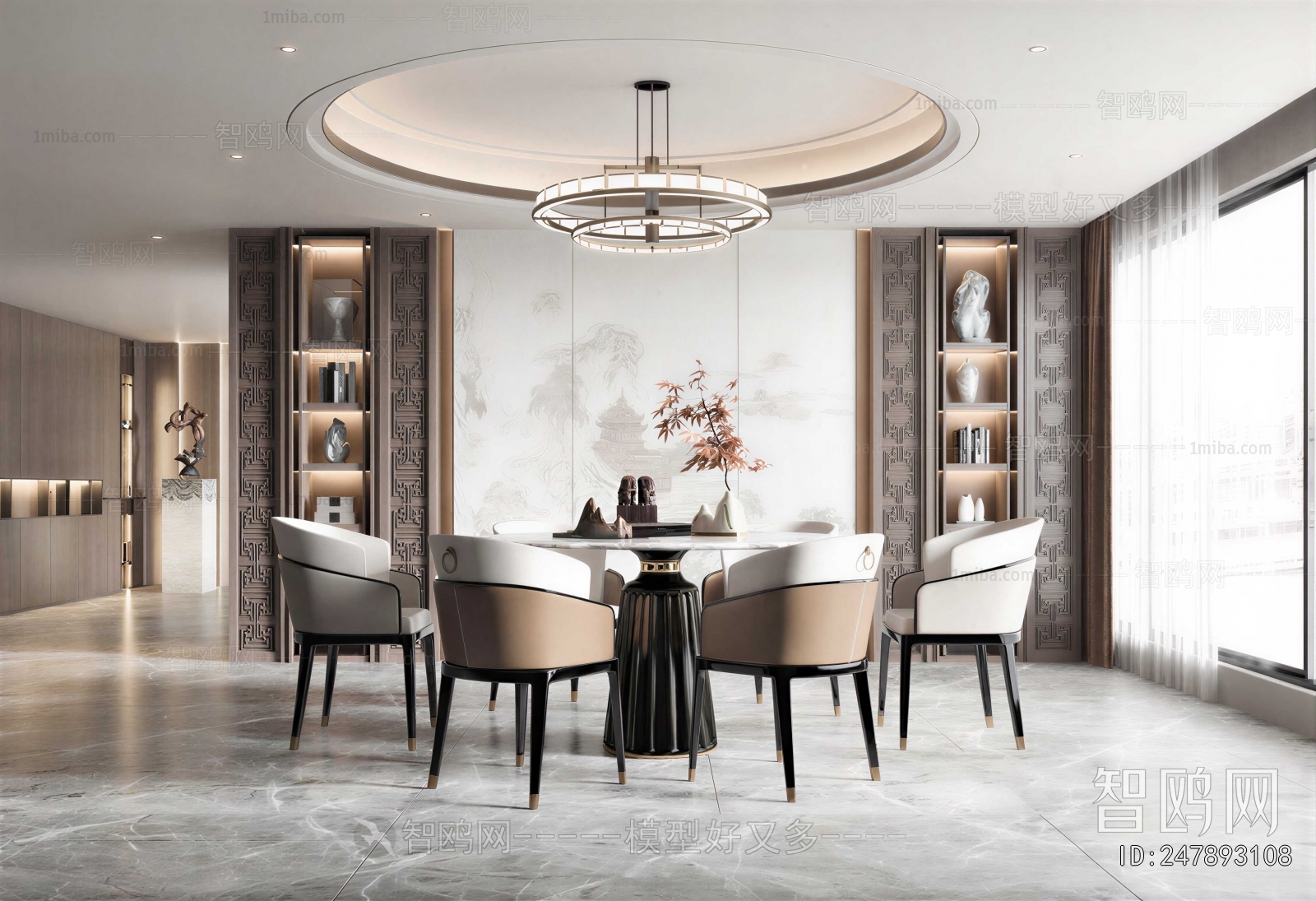New Chinese Style Dining Room