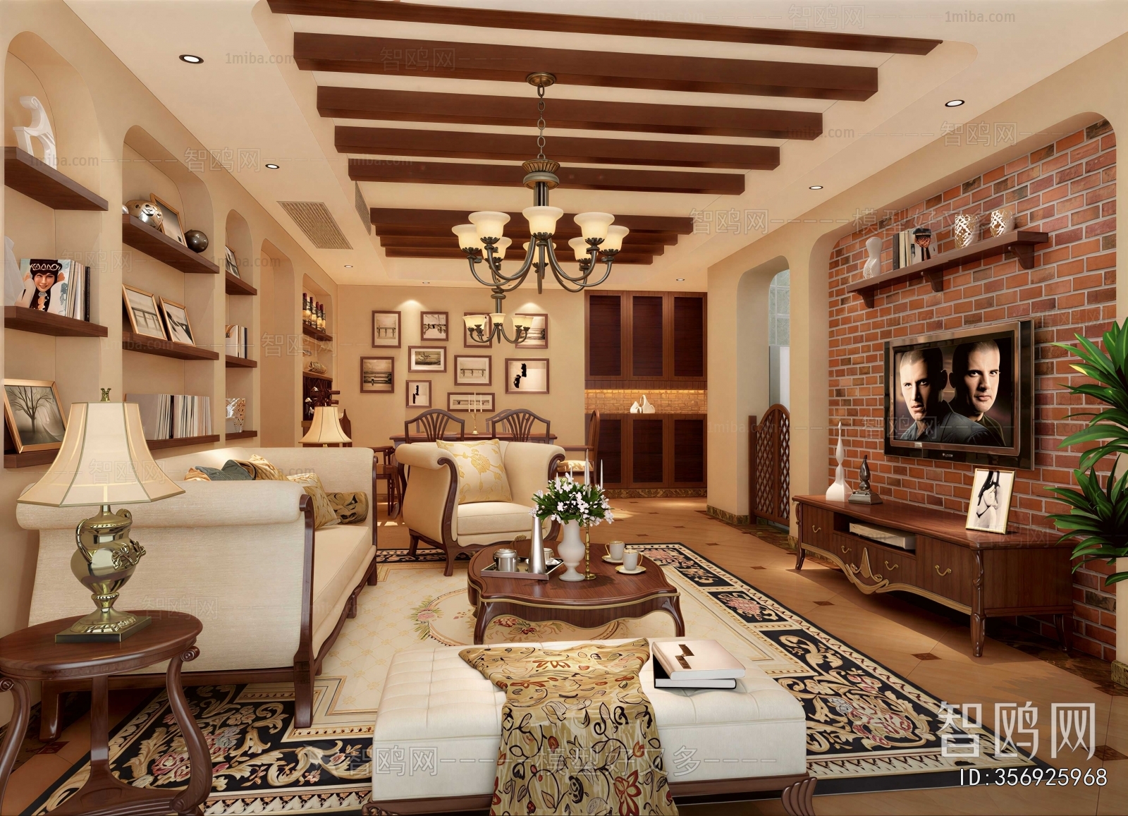 American Style A Living Room