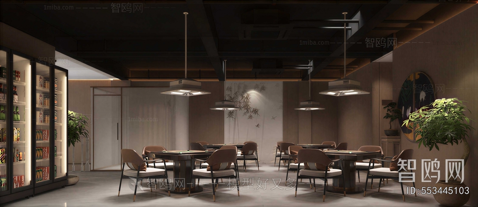 New Chinese Style Chess And Card Room
