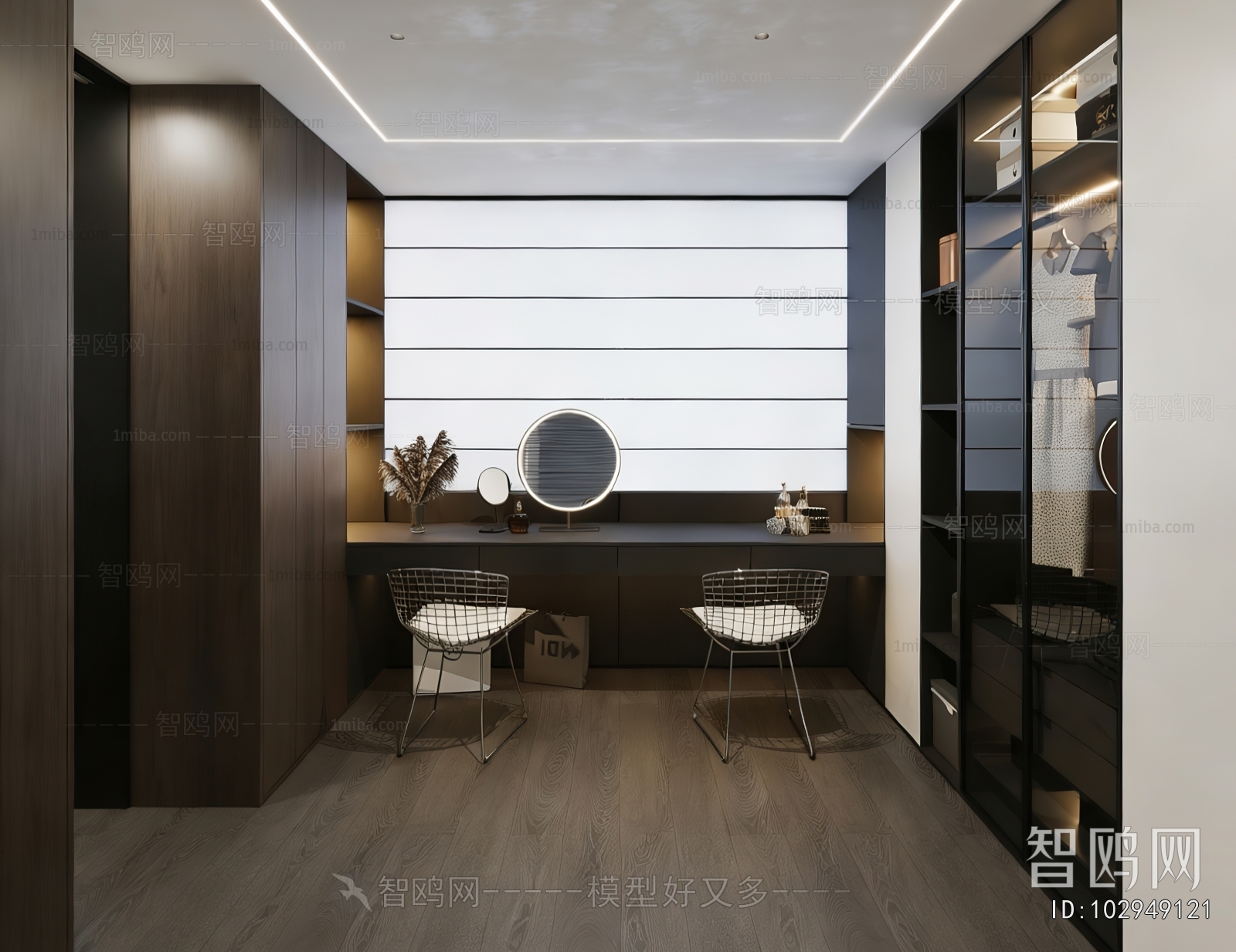 Modern Clothes Storage Area