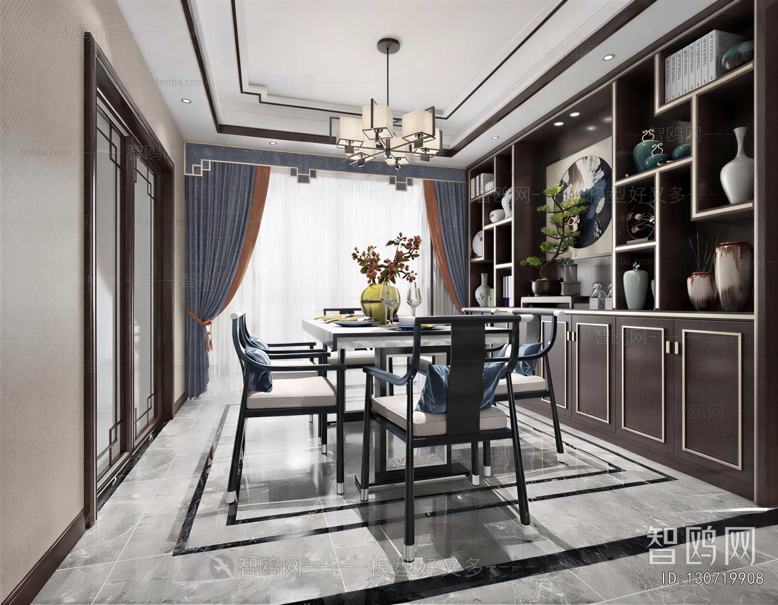 New Chinese Style Dining Room
