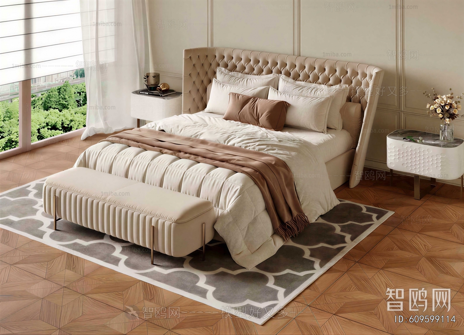 Modern Double Bed