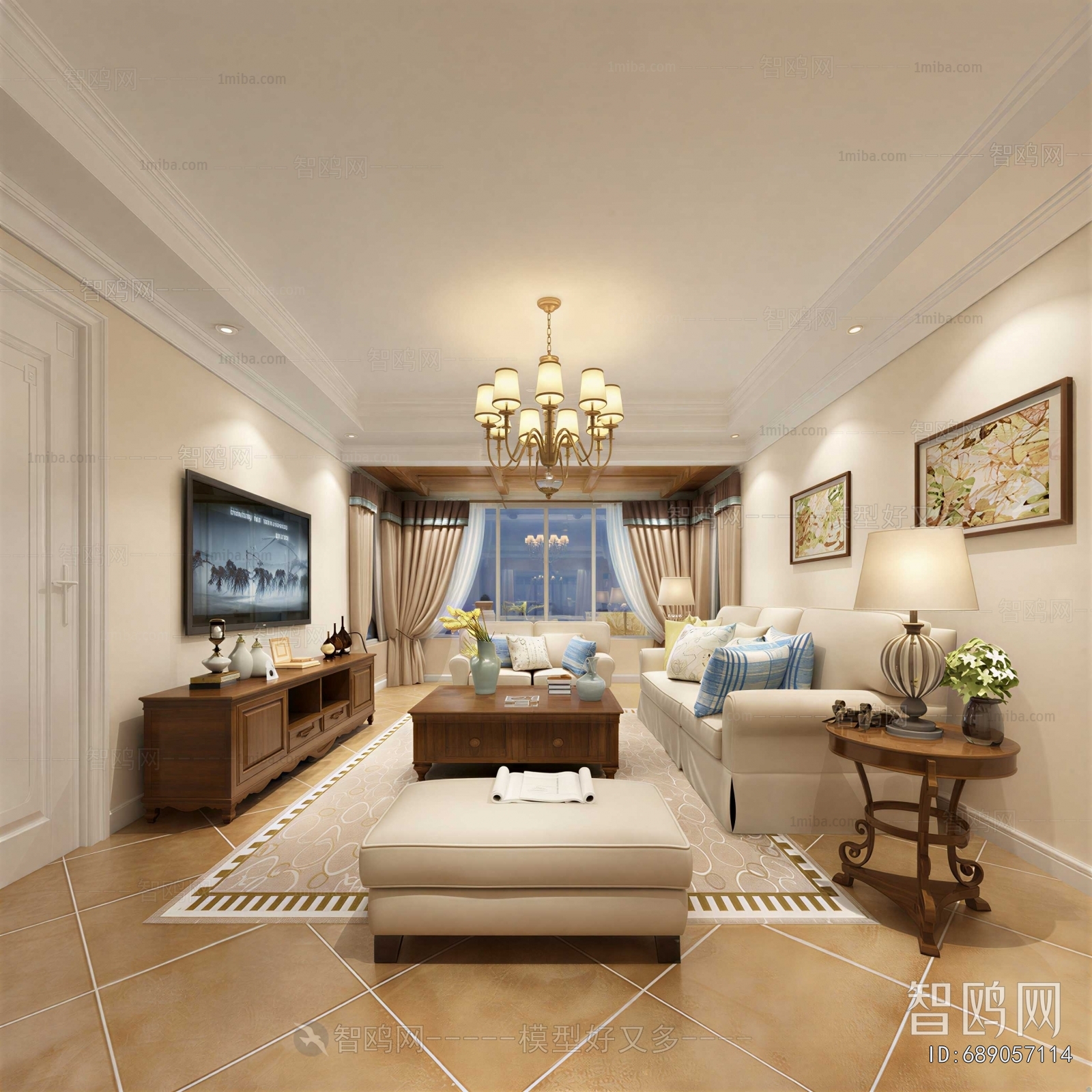 American Style A Living Room