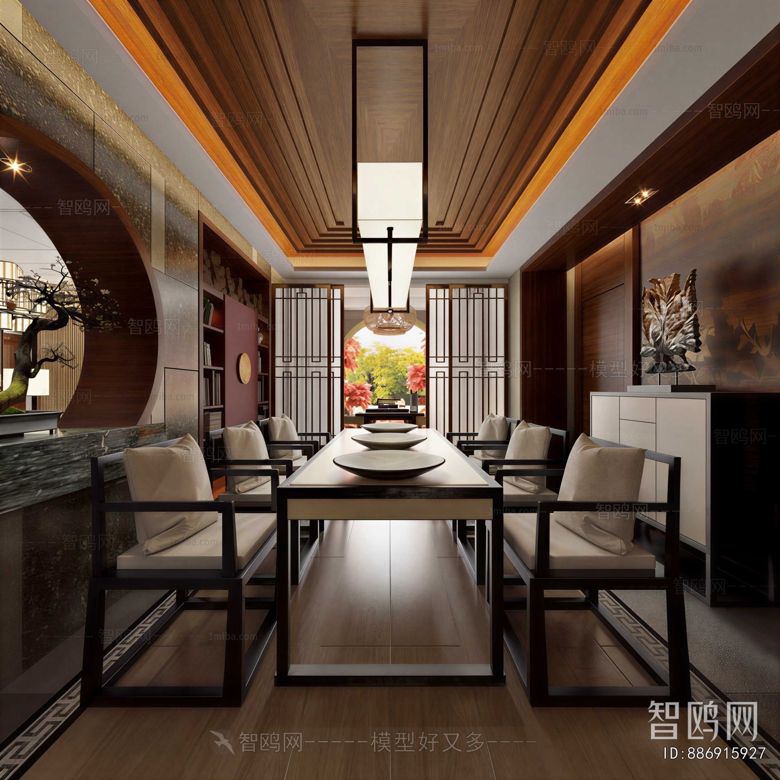 New Chinese Style Dining Room