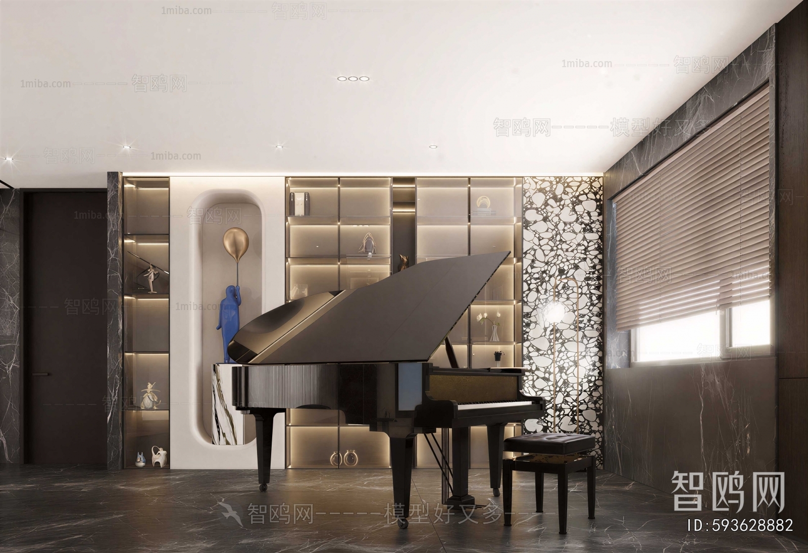Modern Piano Room