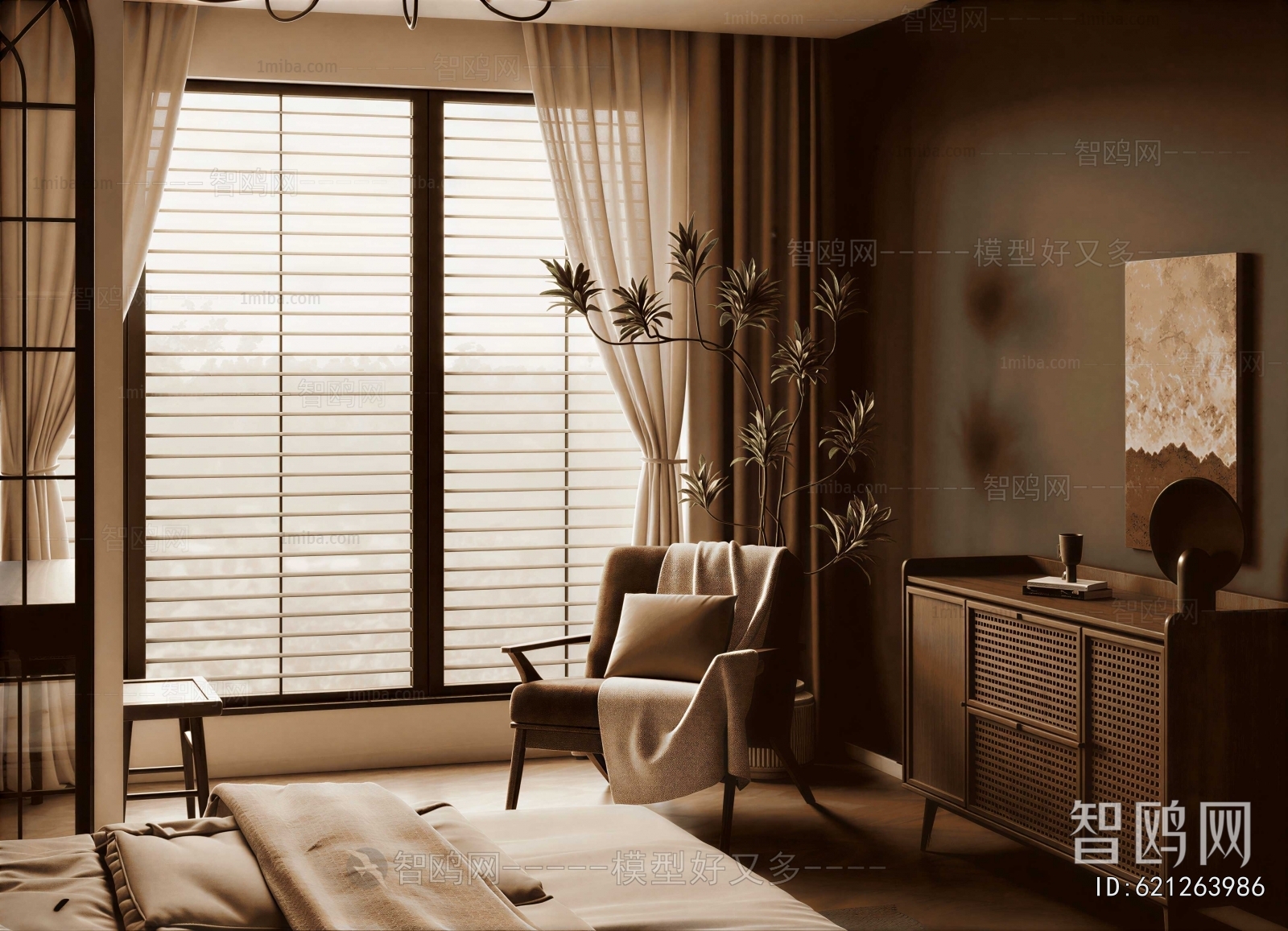 Wabi-sabi Style A Living Room