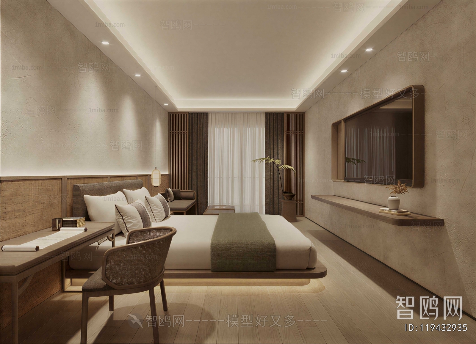 New Chinese Style Guest Room