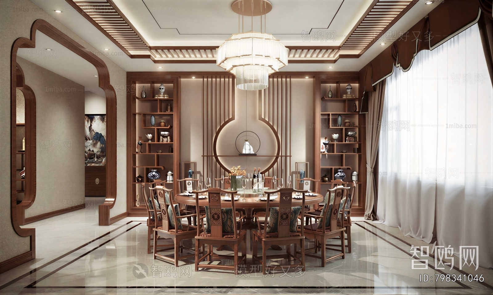 New Chinese Style Dining Room