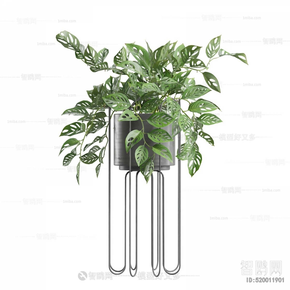 Modern Ground Green Plant Potted Plants