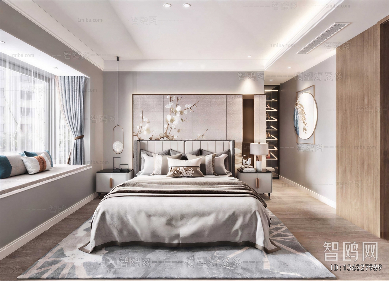 New Chinese Style Bedroom