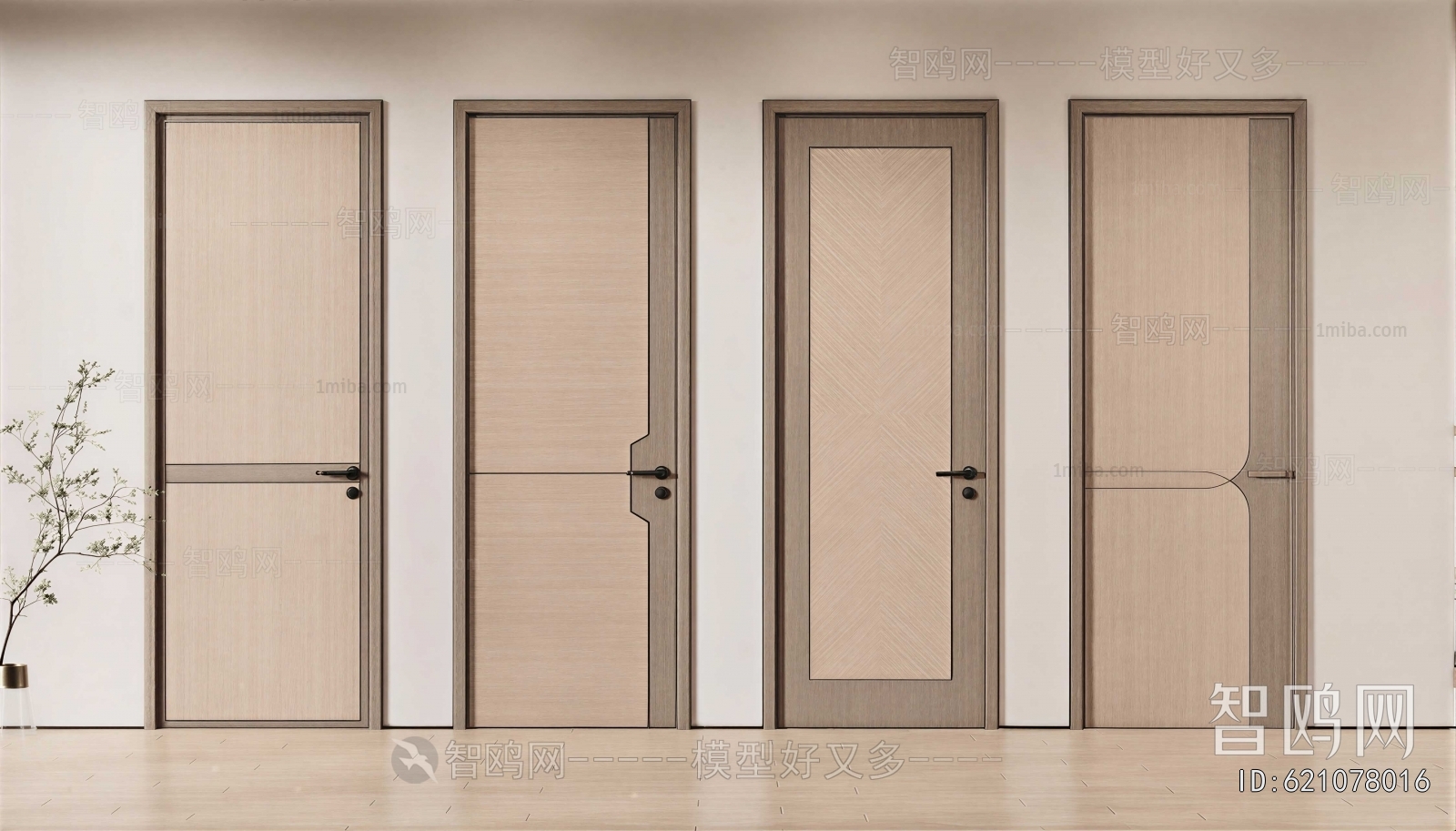New Chinese Style Single Door