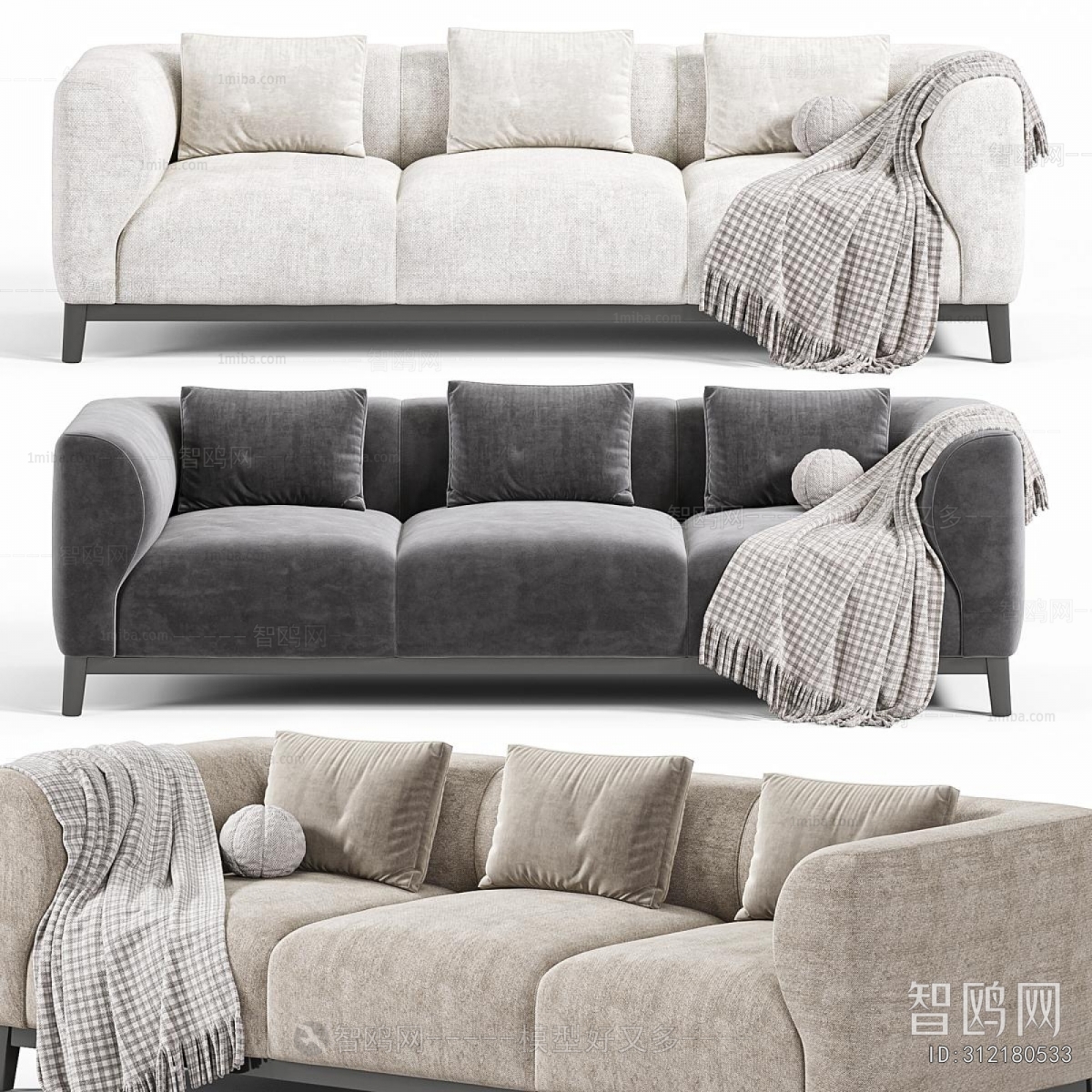 Modern Three-seat Sofa