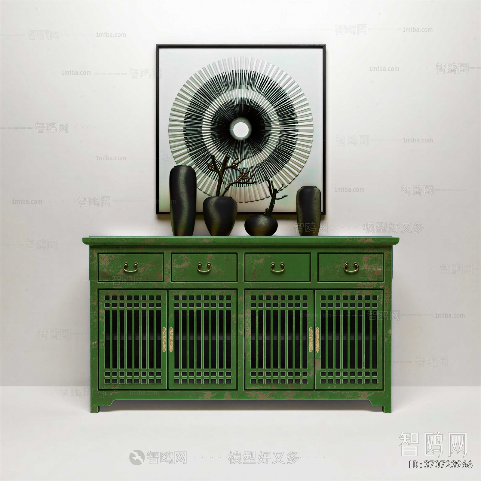 New Chinese Style Side Cabinet