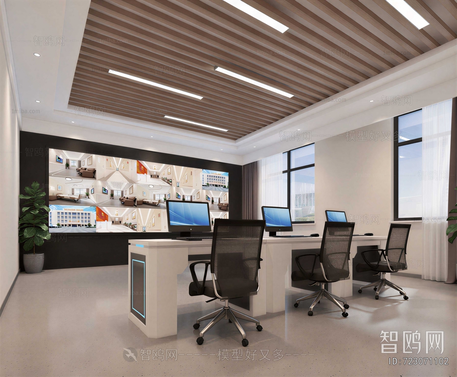 Modern Monitor Room