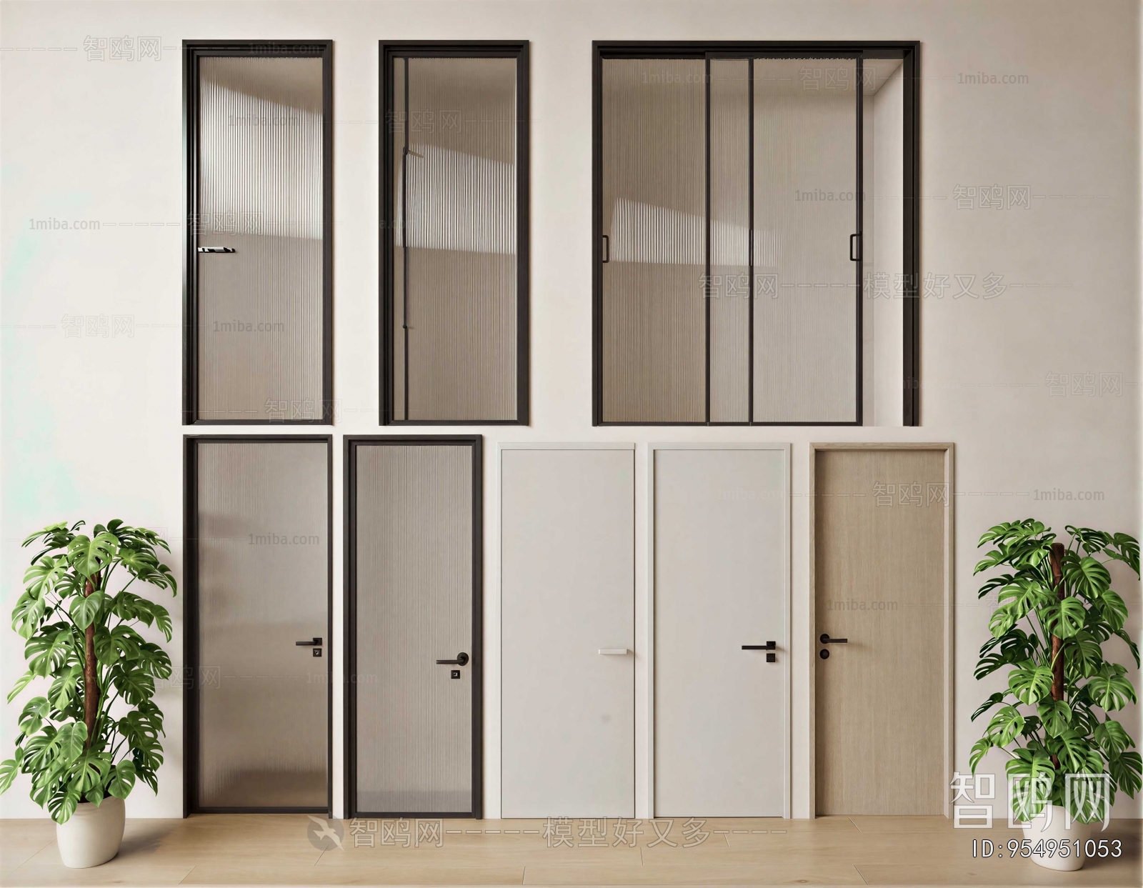 Modern Single Door