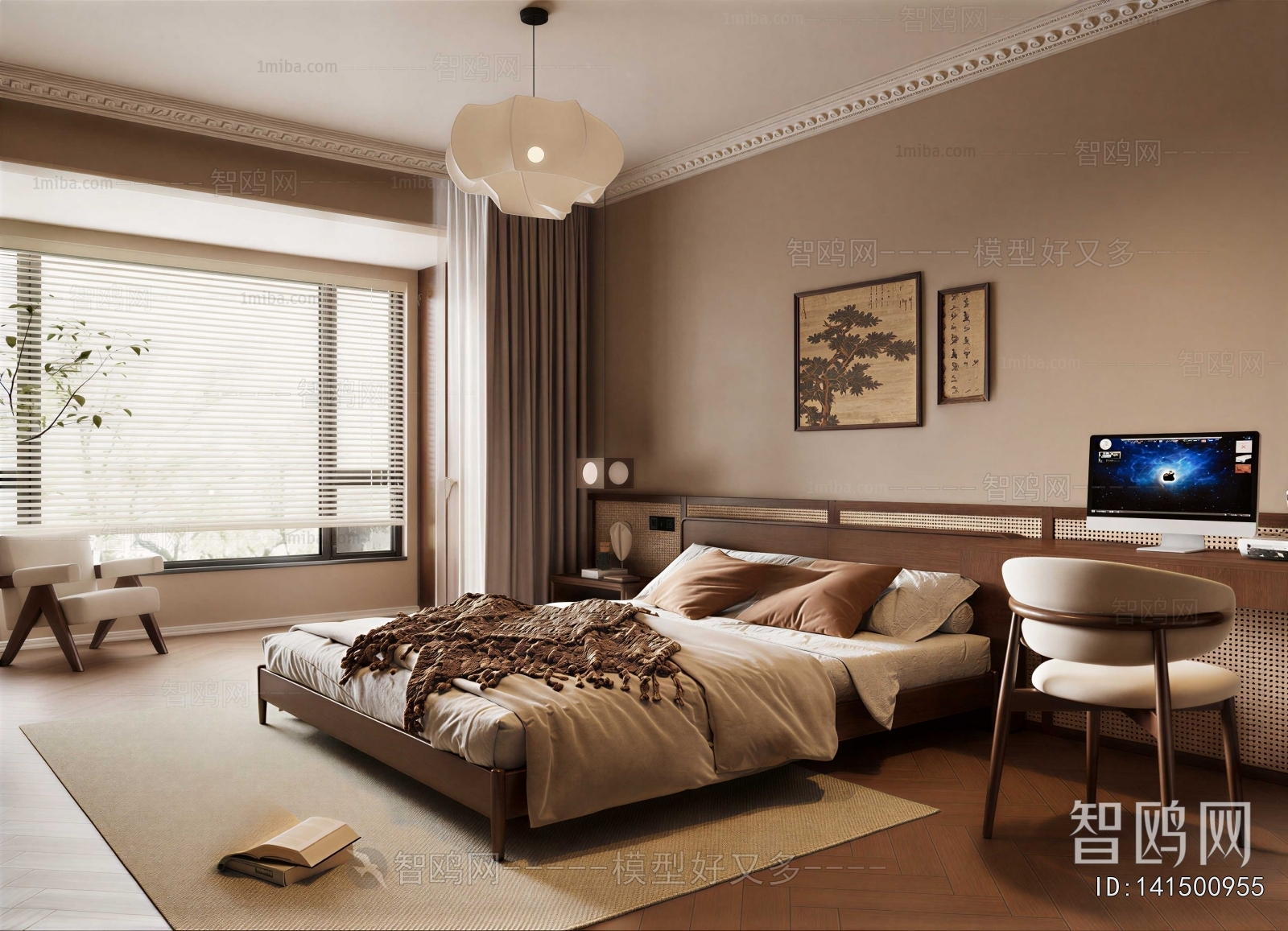 New Chinese Style Bedroom