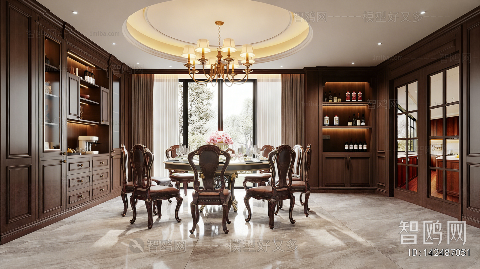 New Chinese Style Dining Room