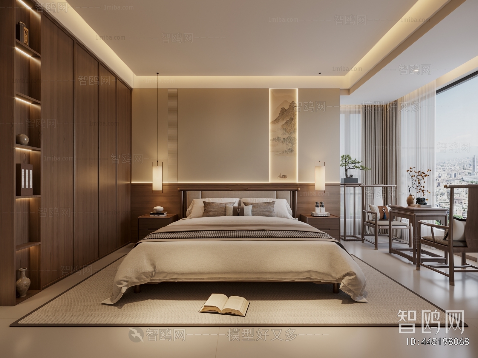 New Chinese Style Bedroom