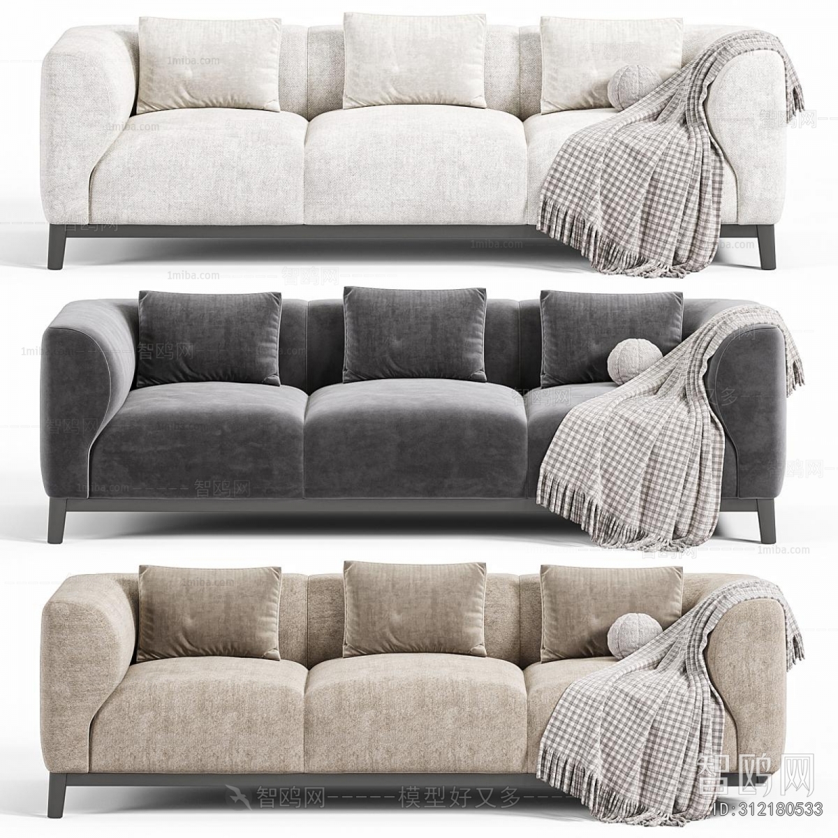 Modern Three-seat Sofa