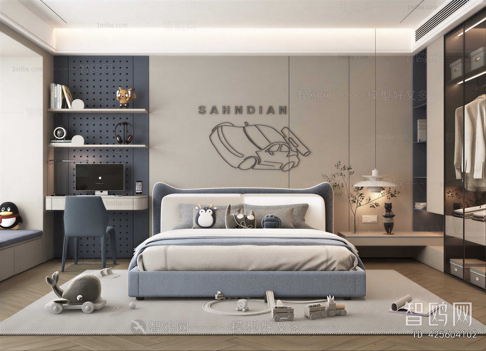 Modern Boy's Room And Son's Room