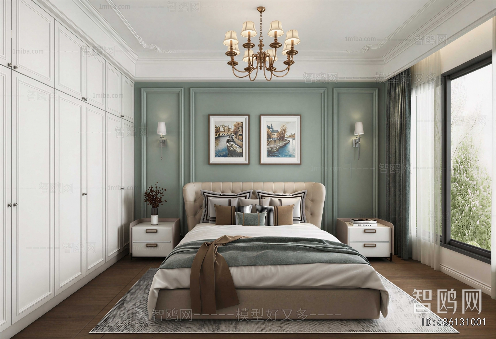 American Style Bedroom