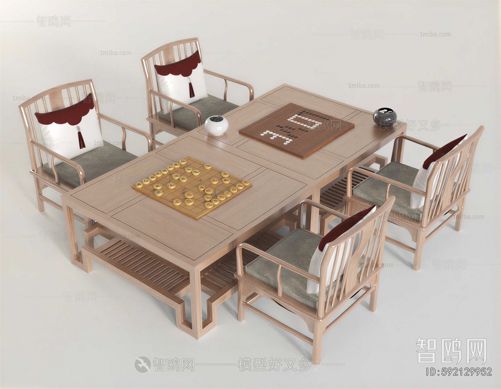 New Chinese Style Entertainment Table And Chair