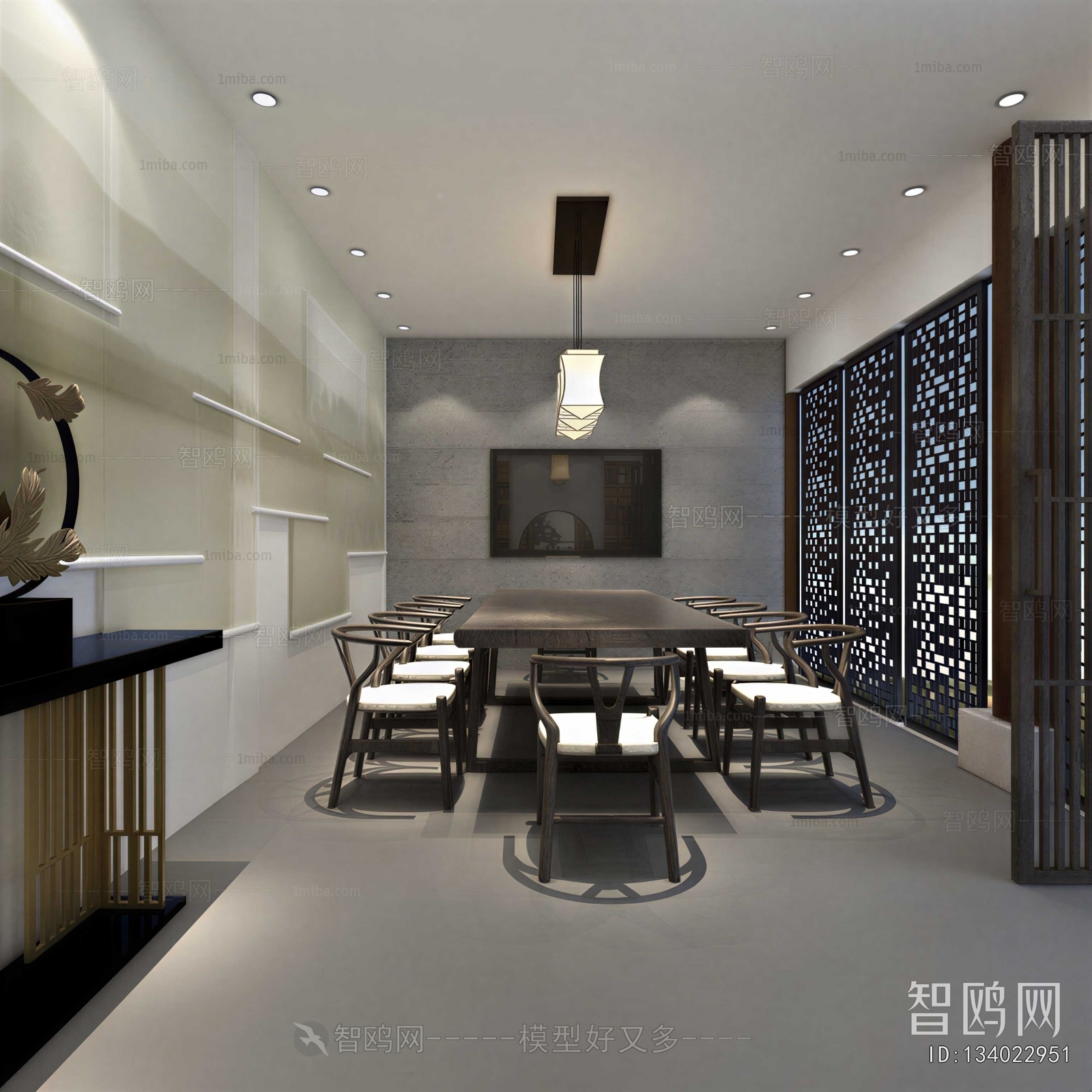 New Chinese Style Dining Room