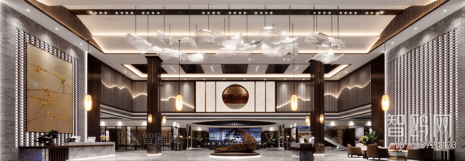 New Chinese Style Lobby Hall