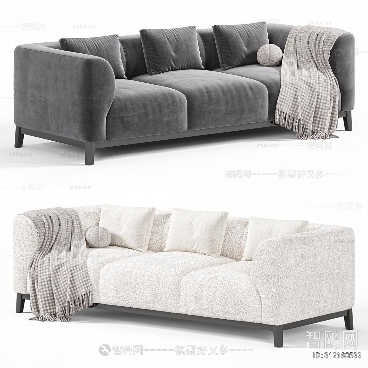 Modern Three-seat Sofa