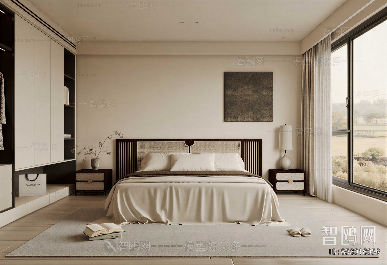 Wabi-sabi Style Bedroom
