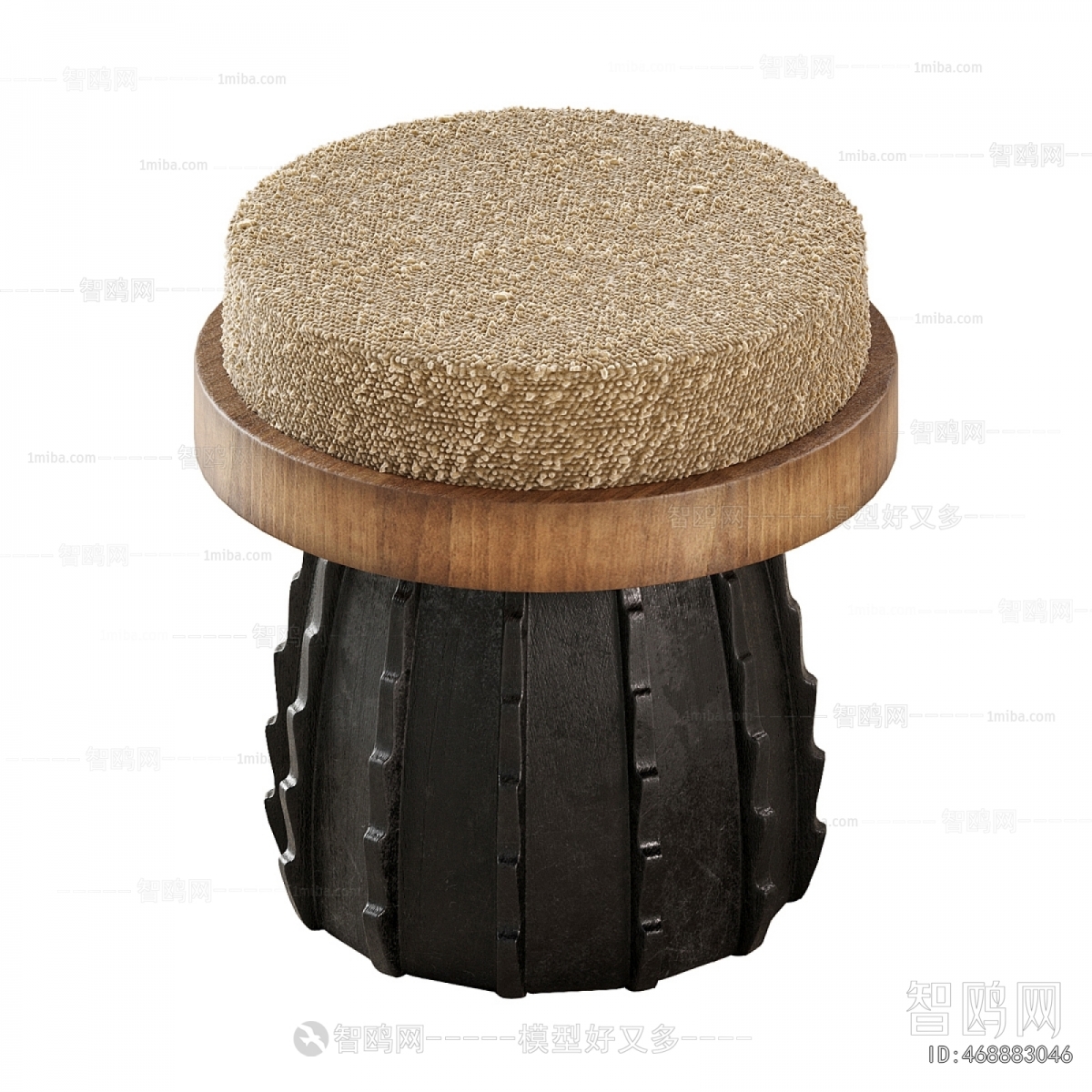 Wabi-sabi Style Sofa Stool