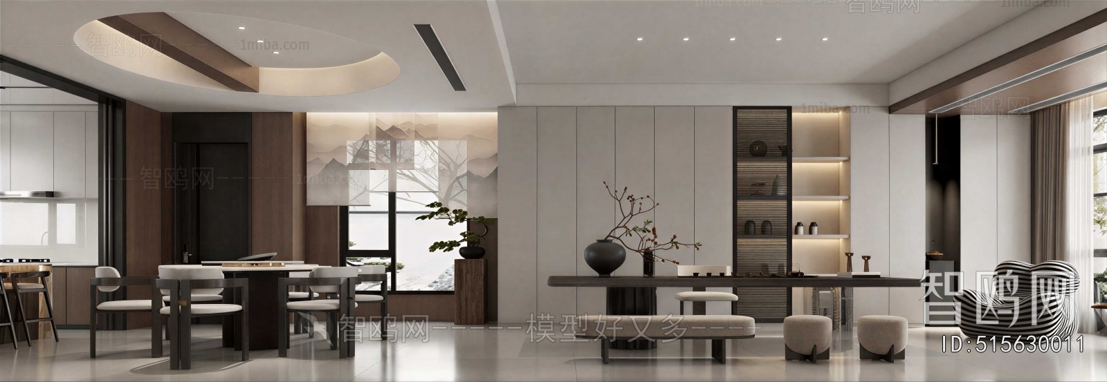 New Chinese Style Dining Room