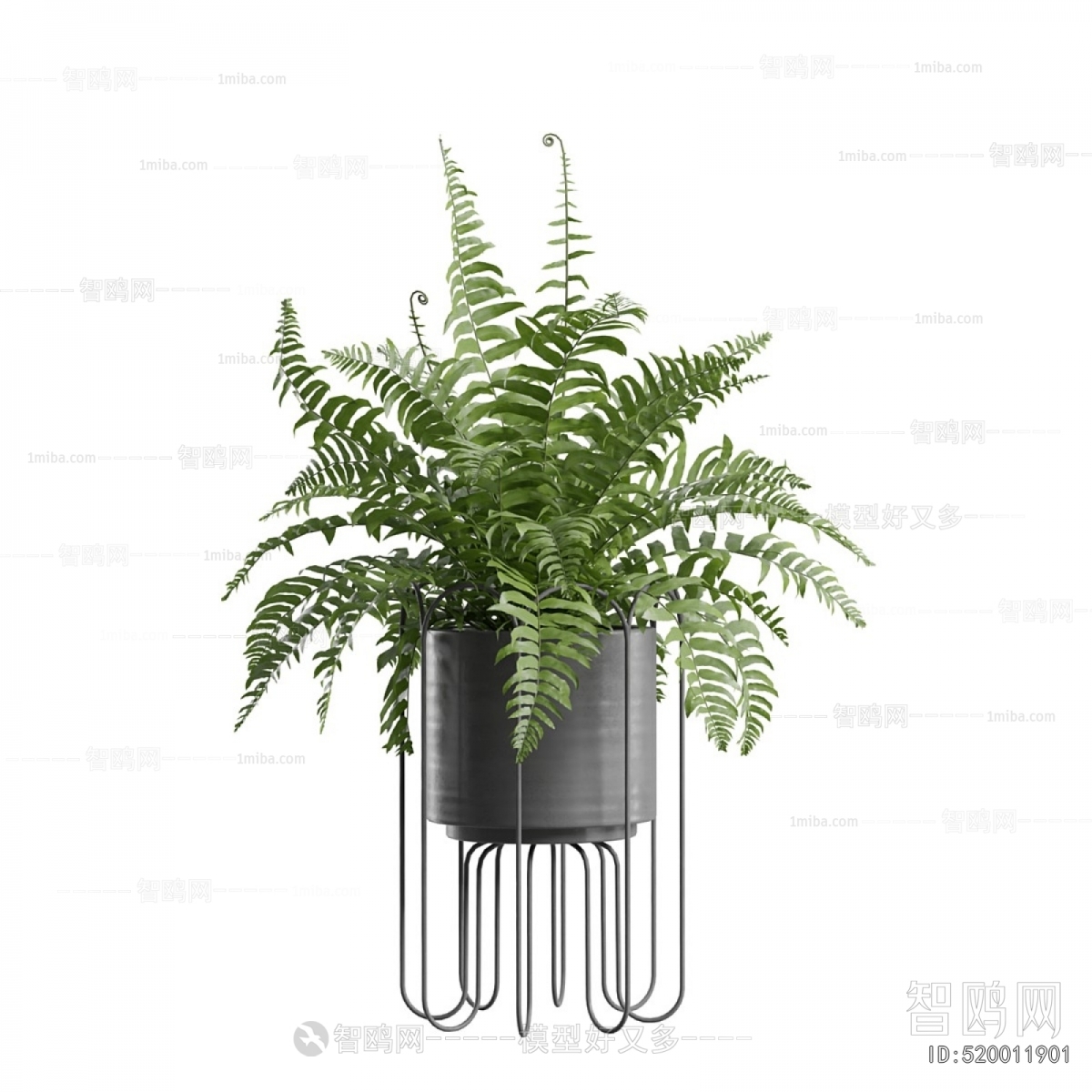 Modern Ground Green Plant Potted Plants