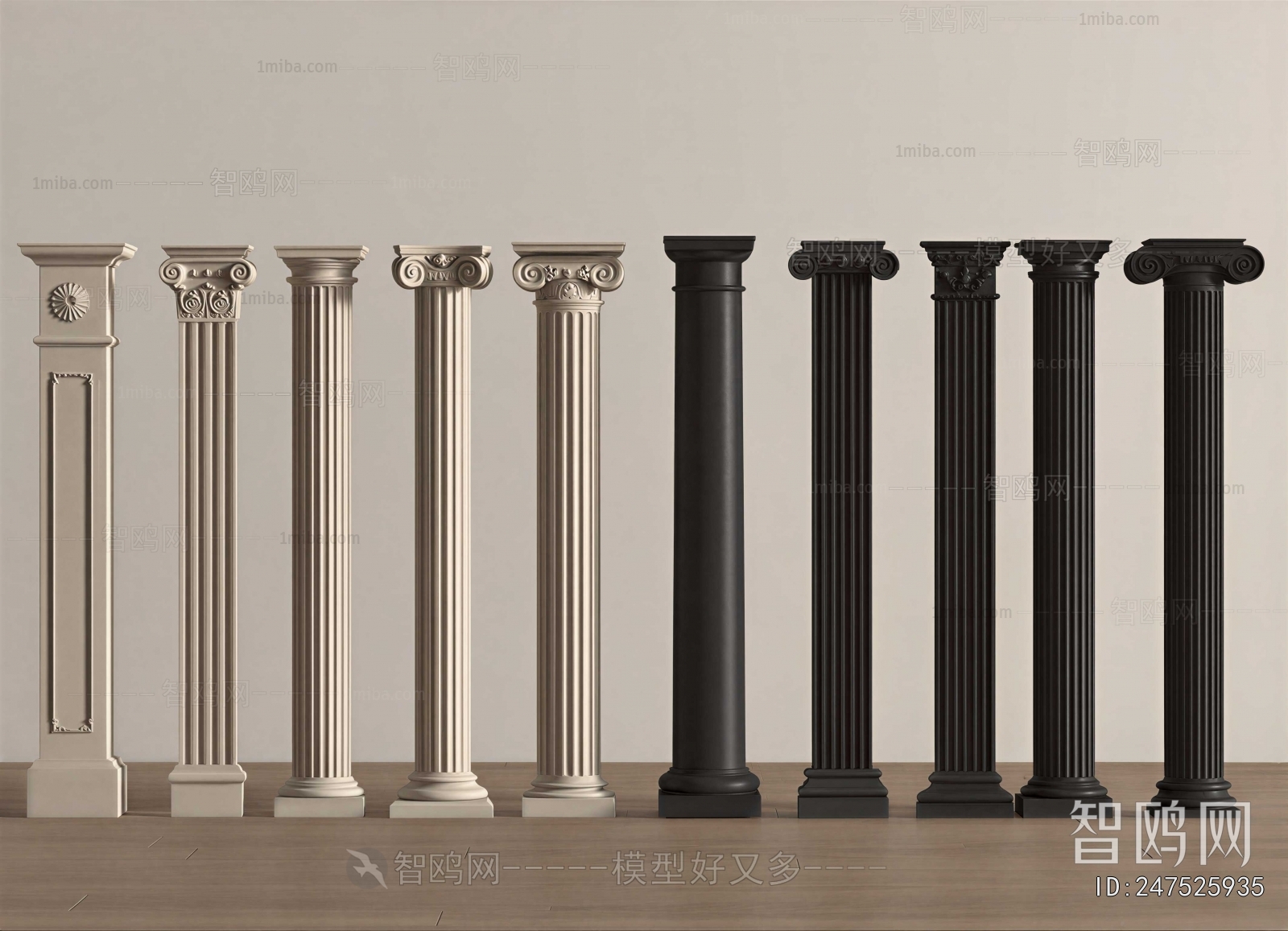 European Style Roman Pillar
