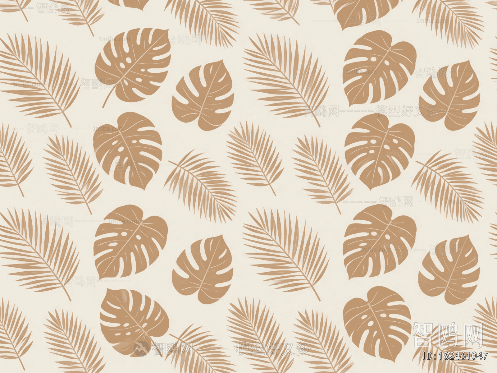 Animal And Plant Pattern Wallpaper