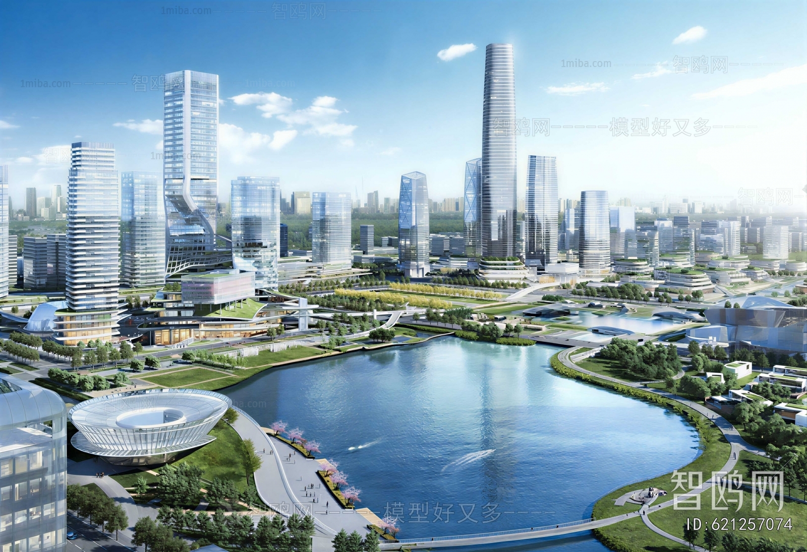 Modern Architectural Bird's-eye View Planning