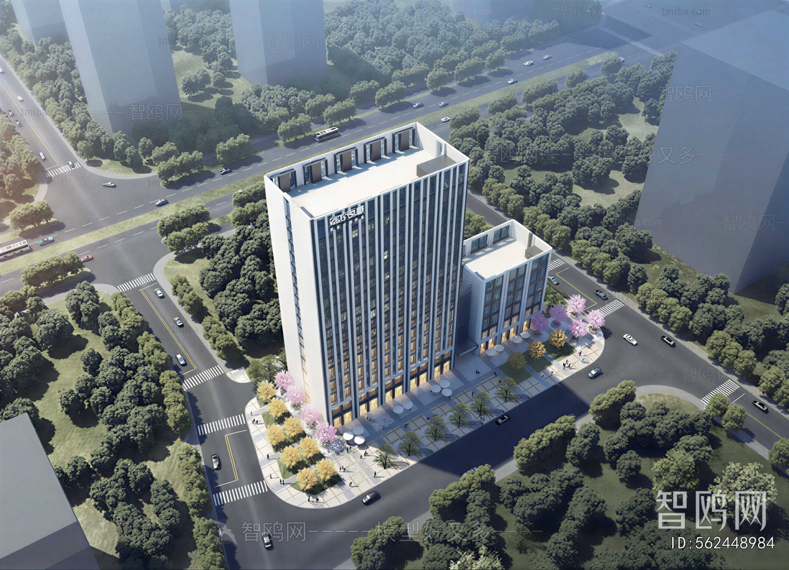 Modern Architectural Bird's-eye View Planning