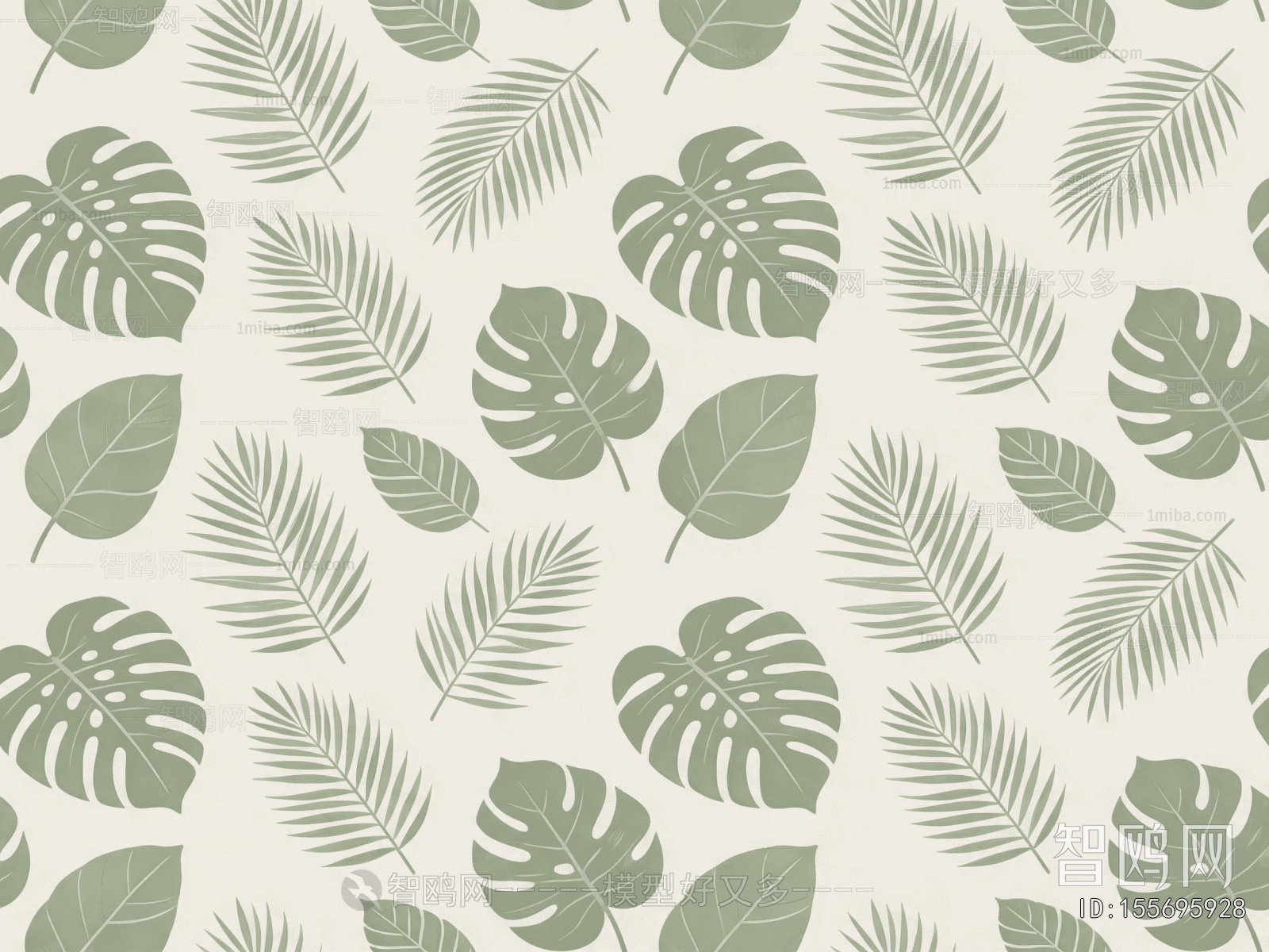Animal And Plant Pattern Wallpaper